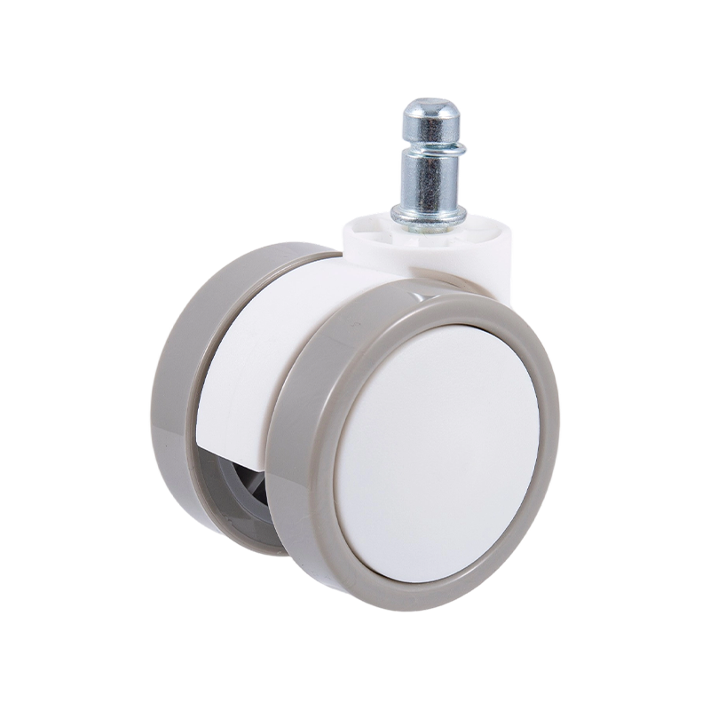 60/32 Beyaz ve Gri Kavisli Yarış Tekerlek Universal Caster Aksesuarları