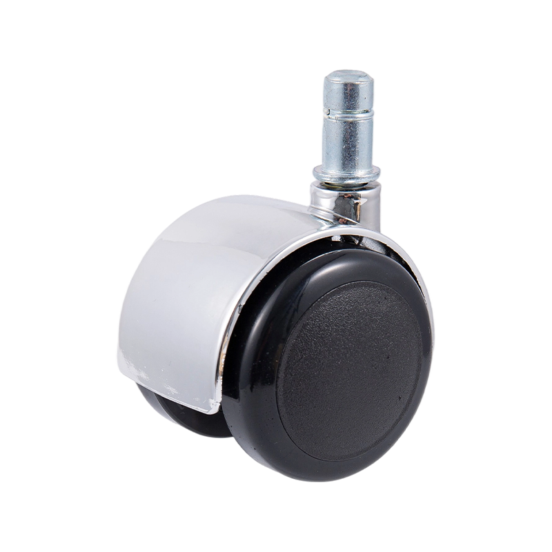 50/13 Elektrokaplanmış Siyah PU Wheel Universal Caster Aksesuarları Ofis Sandalyeleri